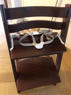 Stokke Tripp Trapp Kinderstoel Donkerbruin, Ophalen, Gebruikt, Meegroeistoel, Gordel(s)