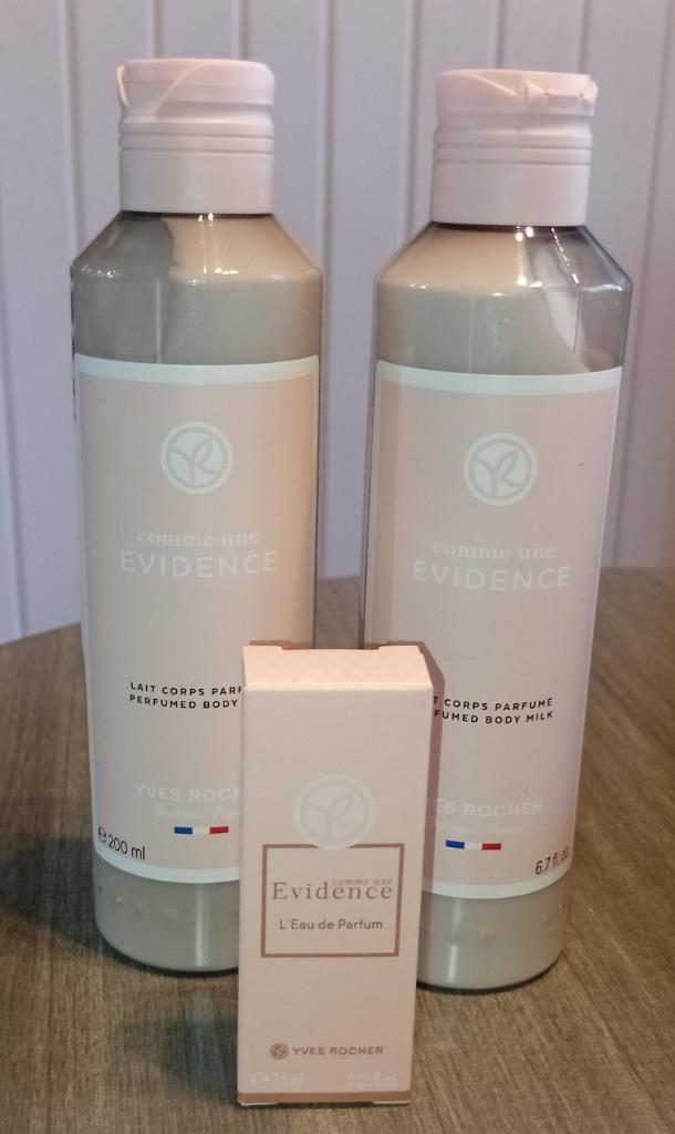 2 nieuwe Bodylotions + 7,5 ml edp van Yves rocher evidence, Sieraden, Tassen en Uiterlijk, Uiterlijk | Lichaamsverzorging, Nieuw