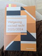 Wetgeving sociaal recht 2023/2024, Ophalen of Verzenden, Zo goed als nieuw, Sociale wetenschap