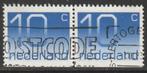 Nederland 1976 PB22-1109HFl Crouwel 10c-paar fluor, Gest, Postzegels en Munten, Postzegels | Nederland, Ophalen of Verzenden, Na 1940