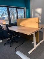 Gispen TM Bureau Handslinger ( Blad Gekalkt Eiken) - 6 stuks, Huis en Inrichting, Bureaus, Ophalen, In hoogte verstelbaar, Zo goed als nieuw