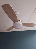 2x Qazqa Plafondventilator met Lamp, Ophalen, Zo goed als nieuw, Metaal, Modern