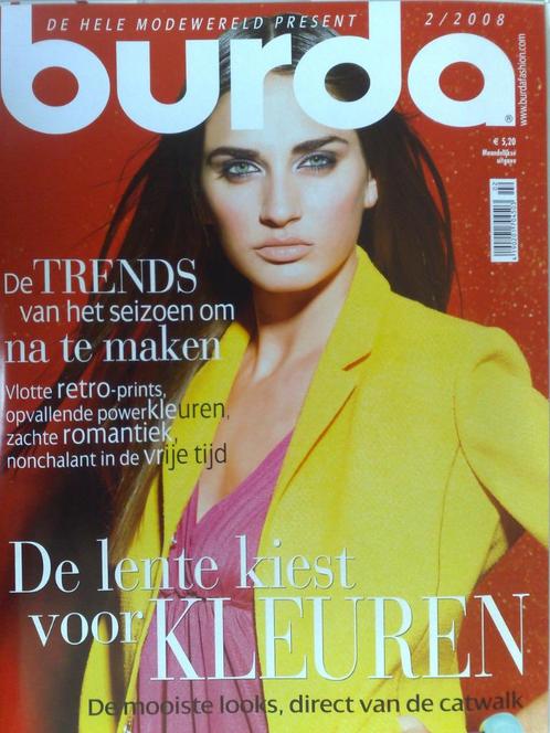 Burda februari nr. 2 / 2008, Hobby en Vrije tijd, Kledingpatronen, Zo goed als nieuw, Vrouw, Burda, Verzenden