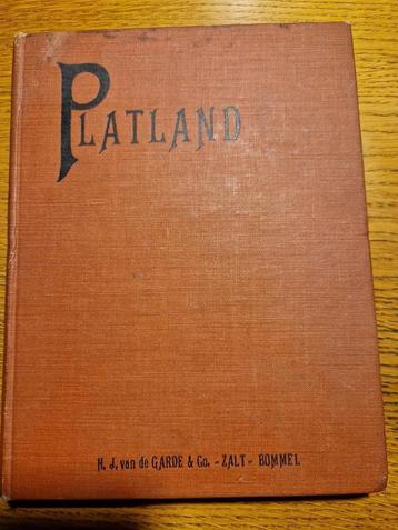 Boek 'Platland' - 3e druk uit 1915 beschikbaar voor biedingen