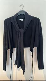 SARAH PACINI vestje met vast sjaal maat M/L, Maat 38/40 (M), Sarah Pacini, Zwart, Ophalen of Verzenden