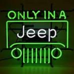 Jeep the american legend neon en andere USA decoratie neons, Nieuw, Ophalen, Lichtbak of (neon) lamp