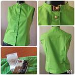 Sierlijke VINTAGE mouwloze blouse mt 36, Ophalen of Verzenden, Zo goed als nieuw, Maat 36 (S), Groen