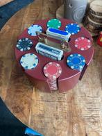 Vintage Poker Set met Fiches en Kaarten, Een of twee spelers, Ophalen, Gebruikt
