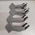 Geremde zwenkwielen met bevestigings per set van 4 stuks, Doe-het-zelf en Verbouw, Zwenkwielen, Niet ingevuld, Gebruikt, Niet ingevuld