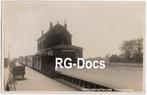 Ansichtkaart - Fotokaart Tram Station Hellevoetsluis 1936, Verzamelen, Ophalen of Verzenden, 1920 tot 1940, Gelopen, Zuid-Holland