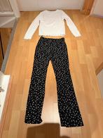 Flaired broek met shirt maat 146, Kinderen en Baby's, Kinderkleding | Maat 146, Ophalen, Zo goed als nieuw, Meisje, Broek