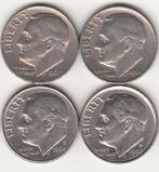 Amerika Roosevelt - lot ONE DIME 1967...1998 - KM#195.a, Postzegels en Munten, Munten | Amerika, Verzenden, Noord-Amerika