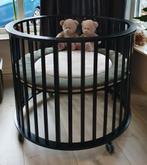Europe Baby Circa Ronde Box Mat Zwart incl. boxkleed, Ophalen, Zo goed als nieuw, Rond, In hoogte verstelbaar