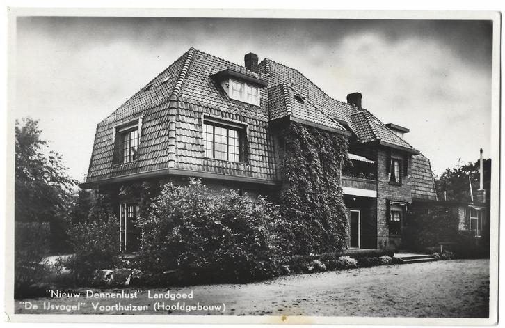 Voorthuizen, "Nieuw Dennenlust" "Landgoed "De IJsvogel", Verzamelen, Ansichtkaarten | Nederland, Gelopen, Gelderland, 1940 tot 1960
