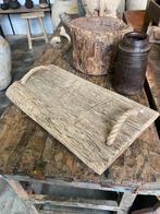 Robuuste borrelplank / broodplank van oud azobe hout, Nieuw, Ophalen of Verzenden