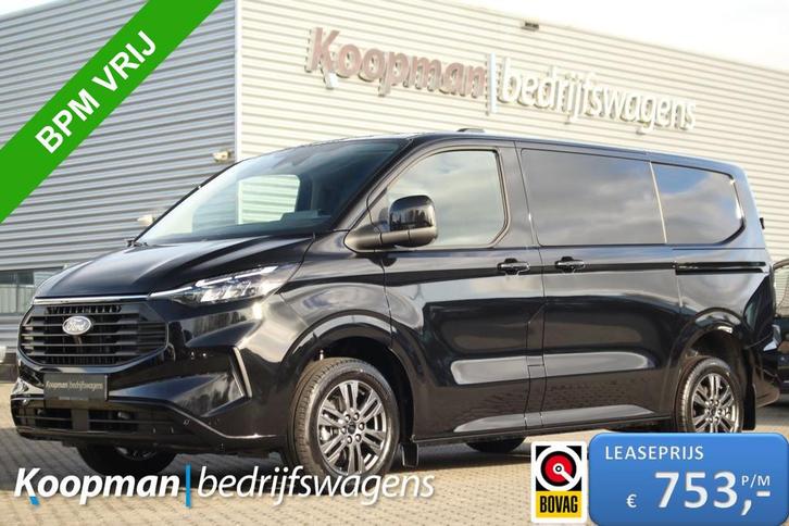 Ford Transit Custom 300 2.0TDCI 136pk L1H1 Limited DC | Adap, Auto's, Bestelauto's, Te koop, ABS, Achteruitrijcamera, Adaptive Cruise Control