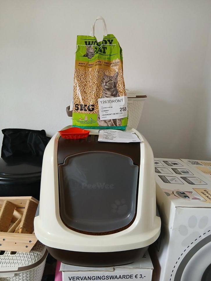 Peewee EcoDome kattenbak te koop!, Dieren en Toebehoren, Kattenbakken, Ophalen