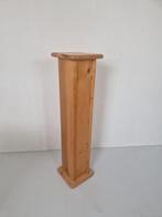 Vintage grenen zuil plantentafel., Gebruikt, Onbekend, Ophalen of Verzenden, Onbekend