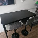 Statafel met 2 krukken, Huis en Inrichting, Tafels | Statafels, Ophalen of Verzenden, Gebruikt