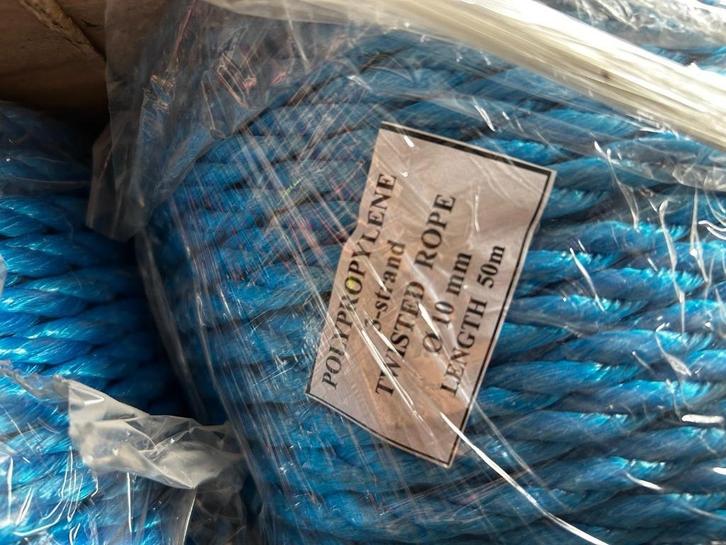NIEUW POLYPROPYLEENKOORD 10MM - Rol 50m - 50% - 72 rollen, Doe-het-zelf en Verbouw, Overige Doe-het-zelf en Verbouw, Nieuw, Ophalen