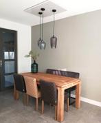 Complete set te koop! Tafel plus stoelen en eetkamerbank, Ophalen of Verzenden, Zo goed als nieuw, Rechthoekig, 50 tot 100 cm