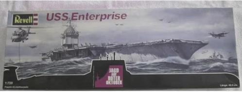 Revell USS Enterprise schaal 1:720 Jagd auf Roter Oktober., Hobby en Vrije tijd, Modelbouw | Boten en Schepen, Zo goed als nieuw