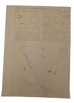 duitse ww2 Battle of the Bulge tekening met mijnen landkaart, Verzamelen, Ophalen of Verzenden, Landmacht, Duitsland