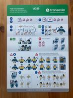 Transavia operated by Avianova A320 Safety Card, Verzenden, Nieuw, Kaart, Foto of Prent