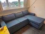 Blauwe Slaapbank Bern met Opbergruimte, Ophalen, Gebruikt, Blauw, Tweepersoons