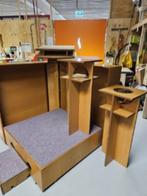 Mobiele inklapbare houten preekstoel met katheder Rek5, Ophalen, Gebruikt, Geen, Groningen@kringloopredeenkind.nl