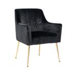 6 Richmond Eetkamerstoelen Zwart Croco Stof, Huis en Inrichting, Ophalen, Minder dan 50 cm, Gebruikt, Minder dan 75 cm
