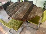 Robuuste ronde tafel met 4 stoelen, Ophalen