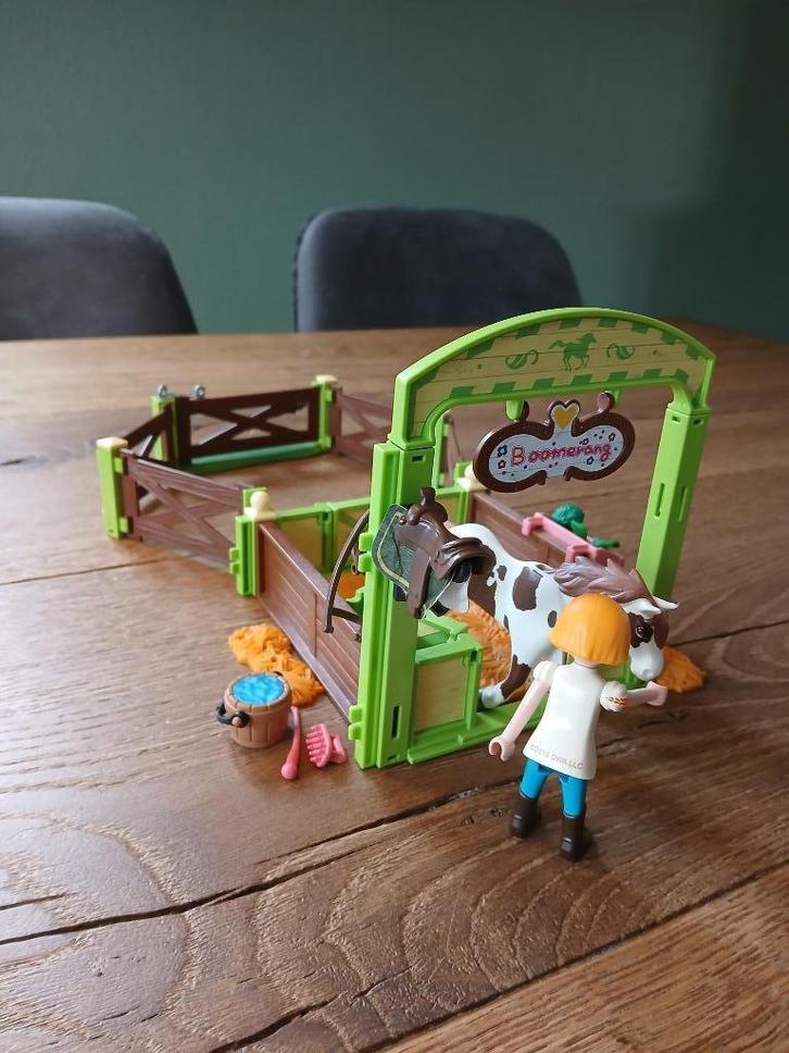 Playmobil Spirit Abigail & Boomerang met paardenbox - 9480, Kinderen en Baby's, Speelgoed | Playmobil, Zo goed als nieuw, Complete set