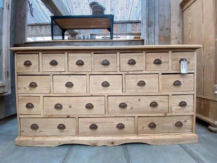 Landelijk Oud grenen kast ladekast dressoir, Antiek en Kunst, Antiek | Meubels | Kasten, Ophalen