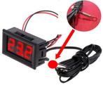 LED Thermometer DC 5-12 Volt met Kabel Sensor + Kabelschoen, Nieuw, Ophalen of Verzenden