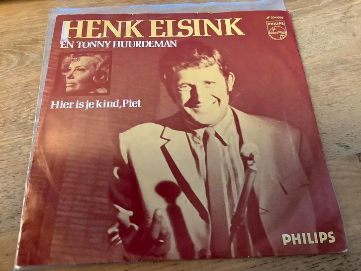 Henk Elsink - Hier is je kind Piet met Tonny Huurdeman, Cd's en Dvd's, Vinyl Singles, Gebruikt, Single, Nederlandstalig, 7 inch