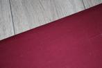 100% katoen stof - uni bordeaux rood gekleurd #2677 €5 p/m, 200 cm of meer, Nieuw, Ophalen of Verzenden, 120 cm of meer