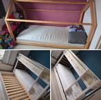 2(3) persoons stapelbed wit +huisbed, Huis en Inrichting, Slaapkamer | Stapelbedden en Hoogslapers, Ophalen of Verzenden, Tweepersoons