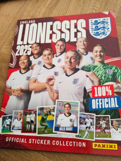 Panini England Lionesses 2025 stickers, Verzamelen, Sportartikelen en Voetbal, Zo goed als nieuw, Poster, Plaatje of Sticker, Buitenlandse clubs