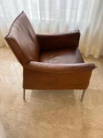 Fauteuil design bij block ,cognac kleur, Huis en Inrichting, Fauteuils, Ophalen, Minder dan 75 cm, Leer, Zo goed als nieuw