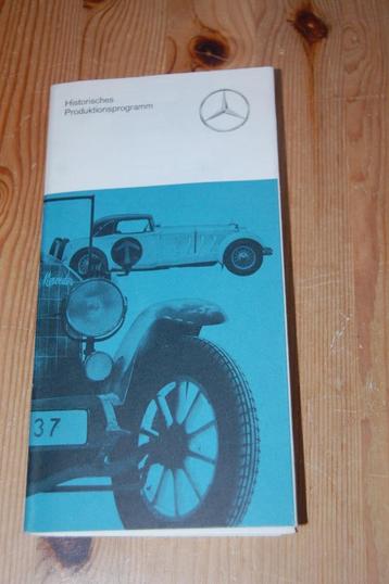 Mercedes Benz historisch productie programma beschikbaar voor biedingen