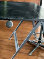 tekentafel/burotafel met kruk, vintage industrieel, Doe-het-zelf en Verbouw, Tekentafels, Gebruikt, Minder dan 130 cm, Ophalen