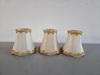 Creme witte lampenkappen, Huis en Inrichting, Lampen | Lampenkappen, Verzenden, Wit, Rond, Minder dan 25 cm