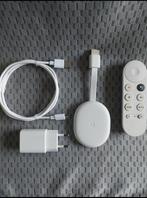 Google Chromecast 4k | Compleet met Google TV, Audio, Tv en Foto, Mediaspelers, Ophalen of Verzenden, Zo goed als nieuw, HDMI