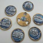 6 Gold Coasters Laminated ”Navigare”Josef Frank Svenskt Tenn, Ophalen of Verzenden, Zo goed als nieuw, Bord
