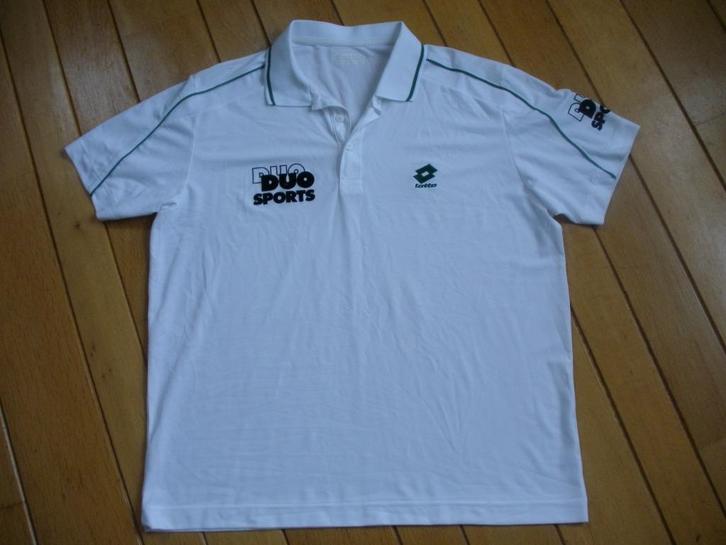 LOTTO tennis polo t- shirt wit maat XL - nieuw -, Kleding | Heren, Sportkleding, Nieuw, Racketsport, Maat 56/58 (XL), Wit, Ophalen of Verzenden