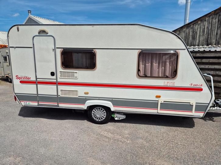 Beyerland 440 LB Lite ,Mover,Luifel,Fransbed en  Treinzit, Caravans en Kamperen, Caravans, Bedrijf, tot en met 4, 750 - 1000 kg
