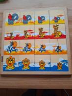 Houten Wesco puzzel, 40 x 40. Van klein n groot, Ophalen of Verzenden, 10 tot 50 stukjes