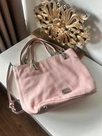 Michael Kors schoudertas roze leer zilverkleurige details, Ophalen of Verzenden, Zo goed als nieuw, Roze, Handtas