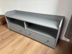 Grijs tv meubel, Ophalen, 100 tot 150 cm, Zo goed als nieuw, Minder dan 100 cm